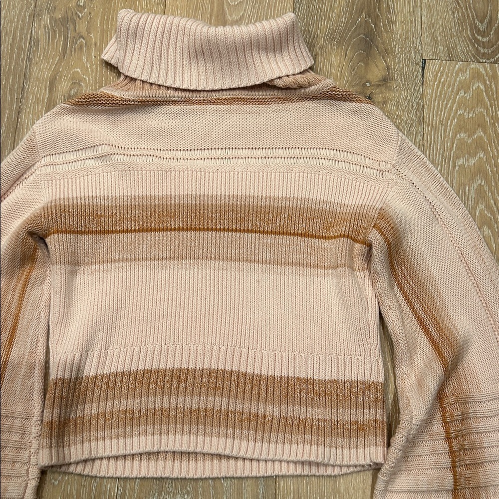 Free People Close to Me Peachy Pink Boho Sweater - Picture 9 of 10